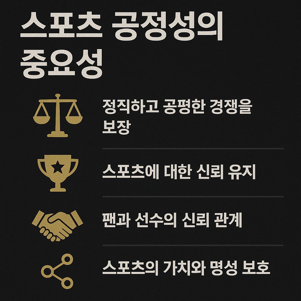 스포츠 공정성의 중요성